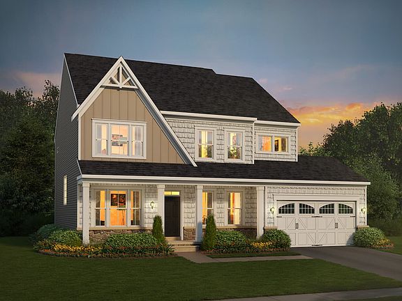 Elevation 3 of the Kensington a single family home design by Brookfield Residential at Waterford Man