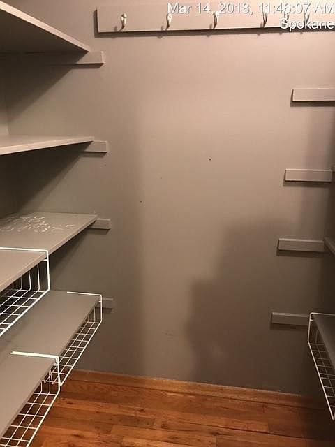 entry closet with pantry space