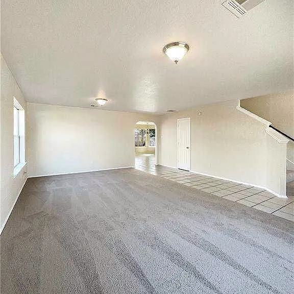 Large area can be divided into formal living & dining rooms