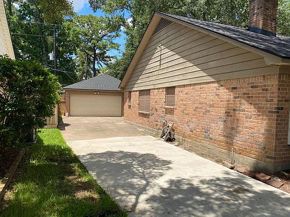 Driveway and two cars garage