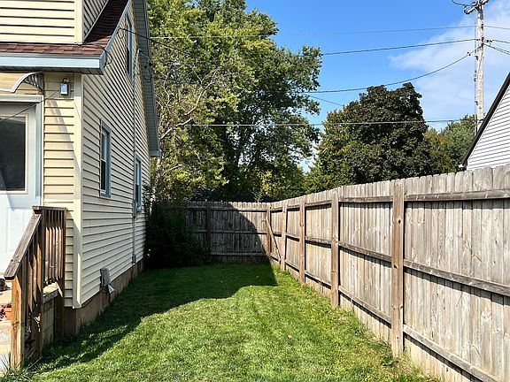 fence in backyard