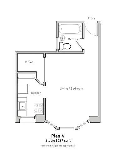 Floor plan Studio - Plan 4