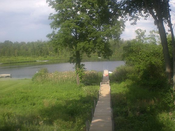 Walkway to lake