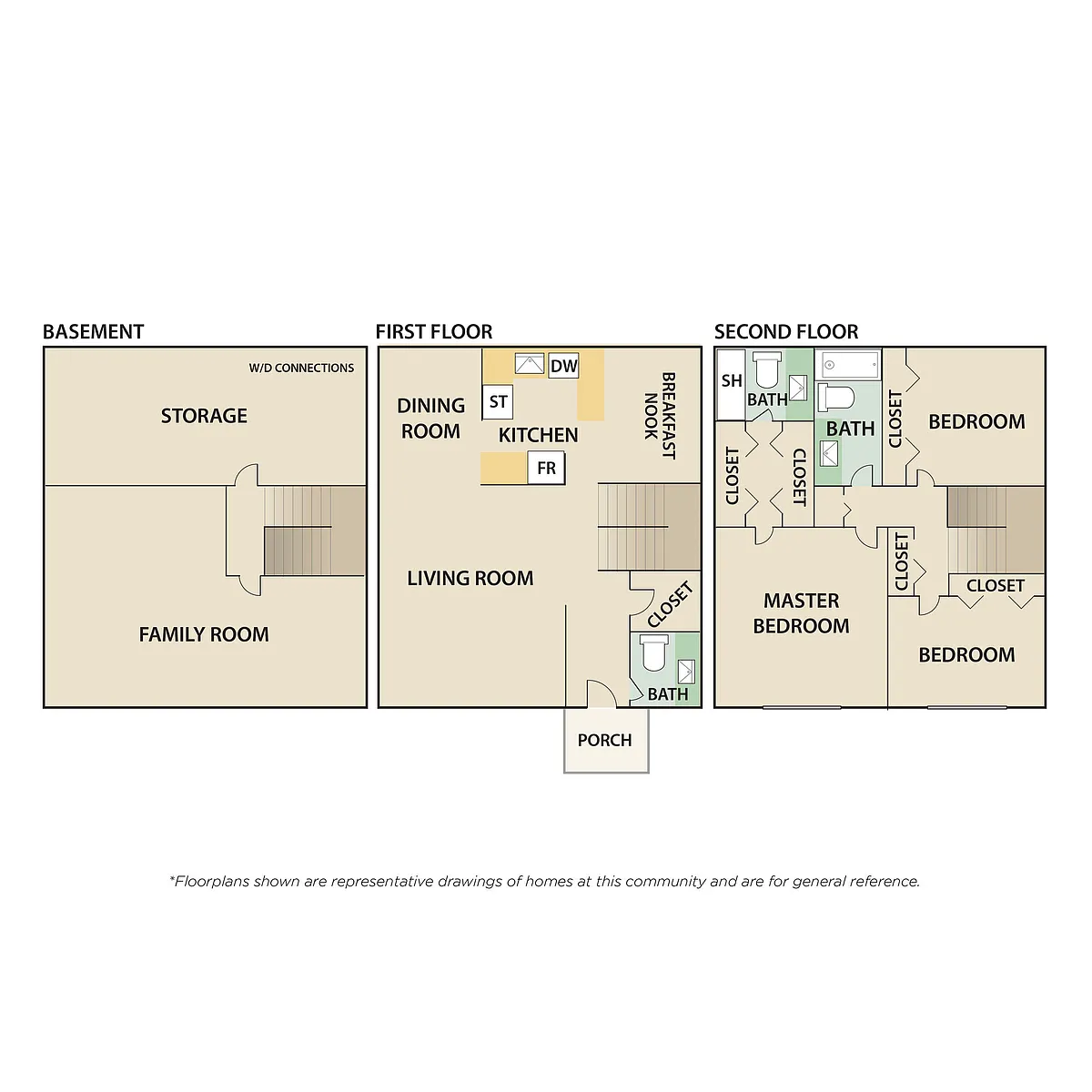 Floor plan 3 Bedroom TH C