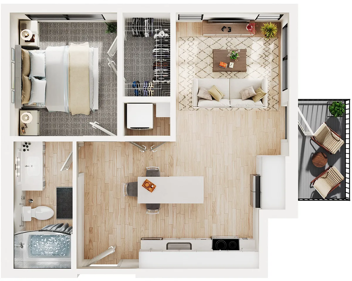 Floor plan Monroe