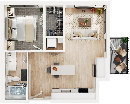 Floor plan Monroe