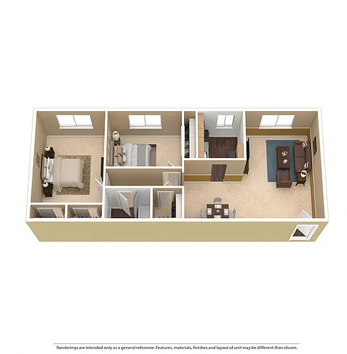 Floor plan 2Bedroom 1Bathroom
