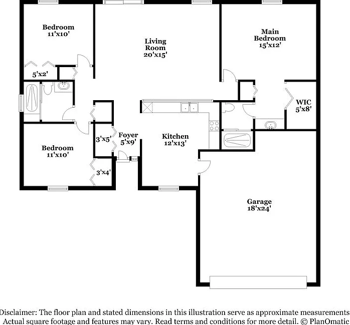 3 bed, 2.0 bath, 1300 sqft, $2,240 — Photo 2