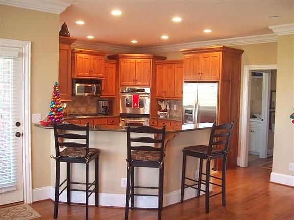 Kitchen with Bar Area