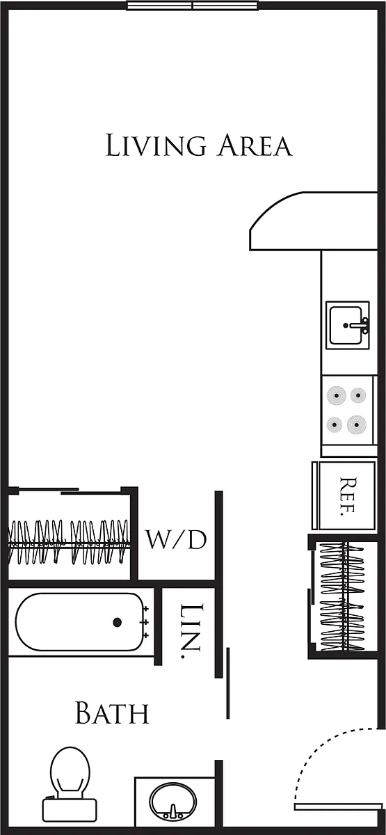 Floor plan Micro Studio - C