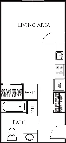 Floor plan Micro Studio - C