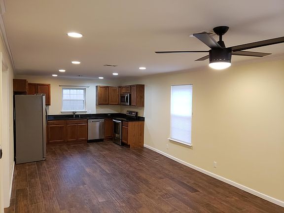 Open Concept Living Space from Hall Entrance