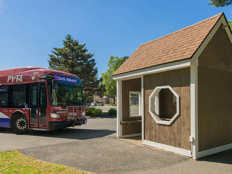 Sugarloaf Estates is ideally located on the PVTA Bus Line, providing a swift 10-minute ride to UMASS.