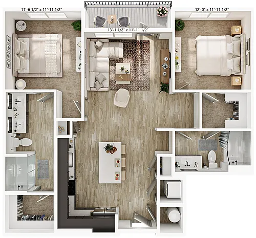 Floor plan B1A