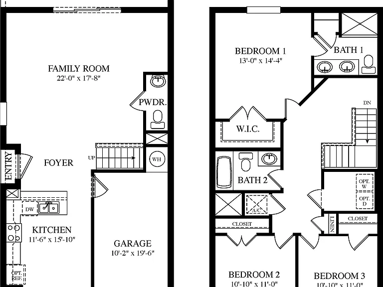 Townhouse layout
