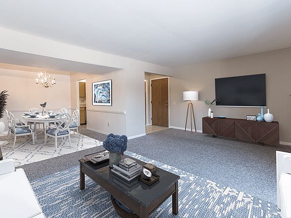 Beautiful Connected Living and Dining Area