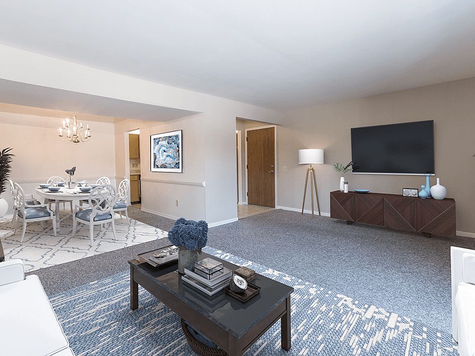 Beautiful Connected Living and Dining Area