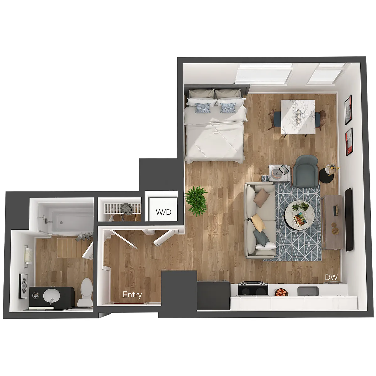 Floor plan Studio S