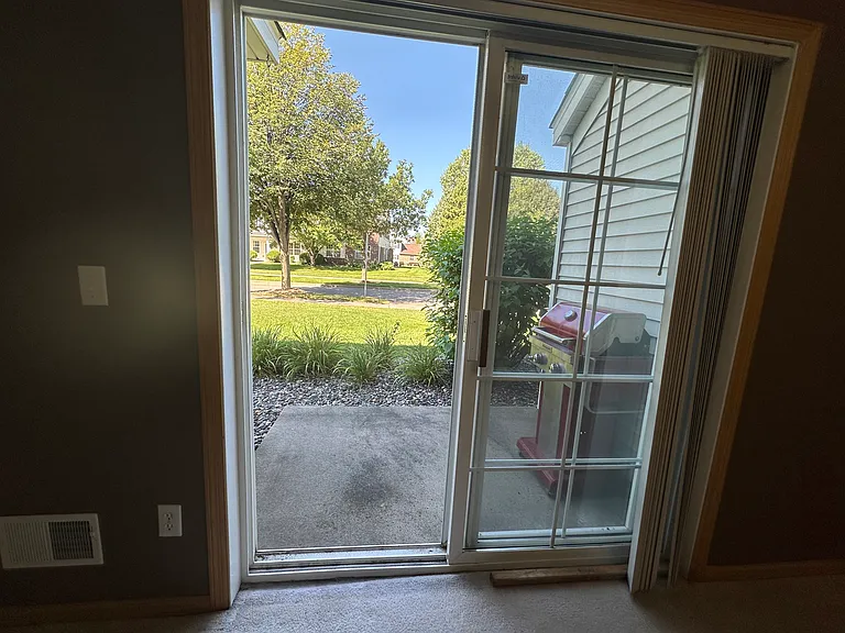 Walkout to patio from dining room