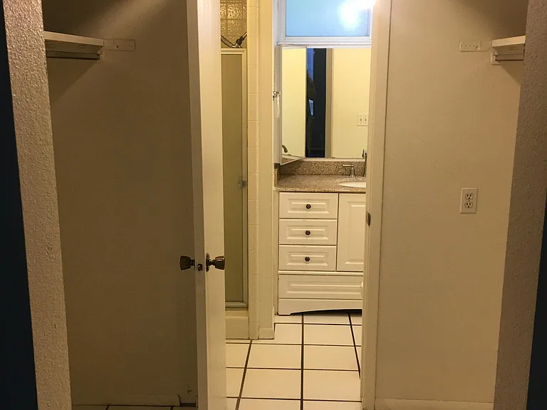 Walkin closet to master bath (will include washer on the right)