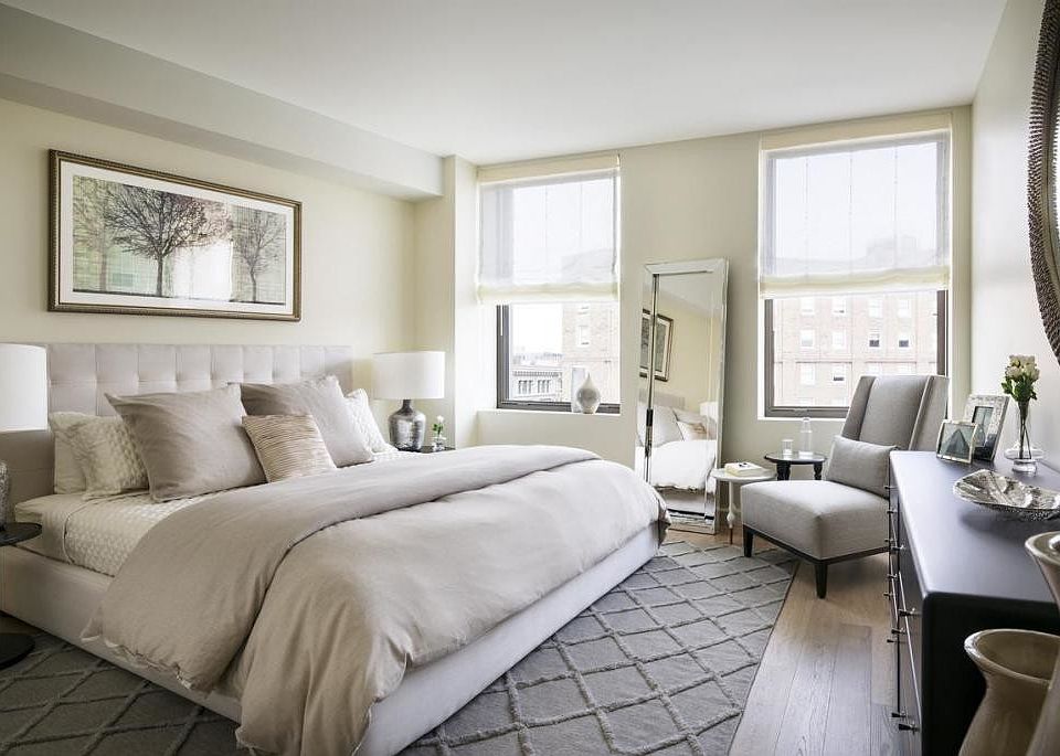 Light filled bedrooms with spacious closets in each, customized to be the smartest, best-dressed clo
