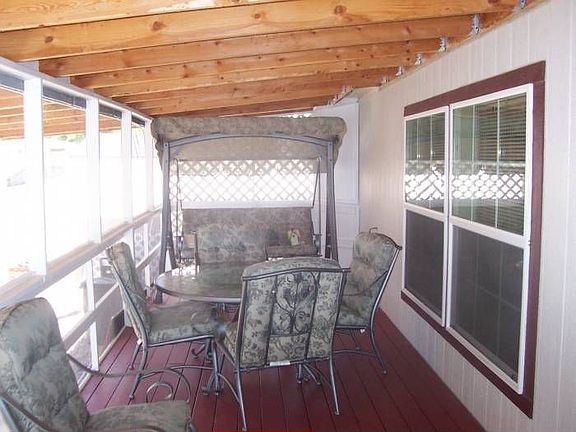 Inside screened in porch