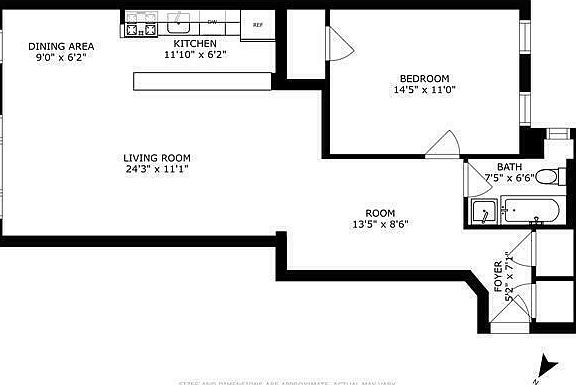 2nd image of 360 W 55th St APT 6