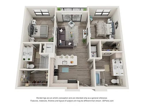 Floor plan 2B.HC