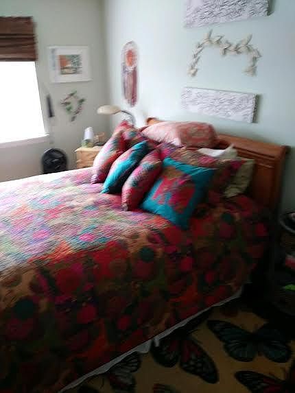 This is a photo of the large, king size bedroom.