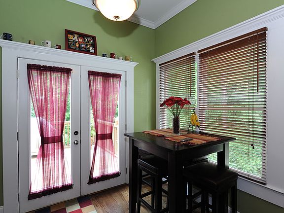 Eat-in Kitchen opens to spacious deck