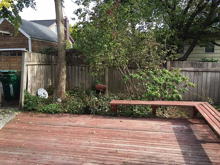 backyard--deck repainted recently