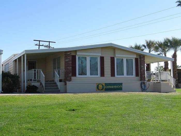Golf course side of home