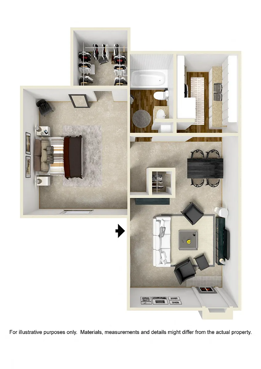 Floor plan 1B