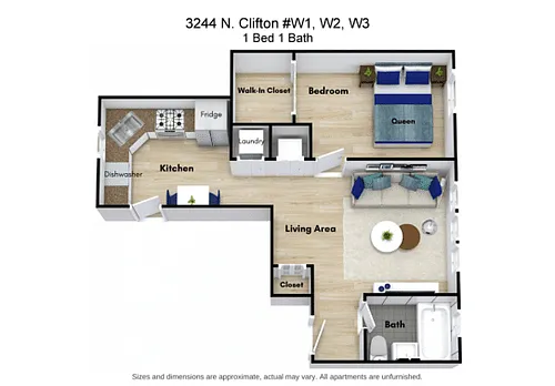 Floor plan 1 Bed