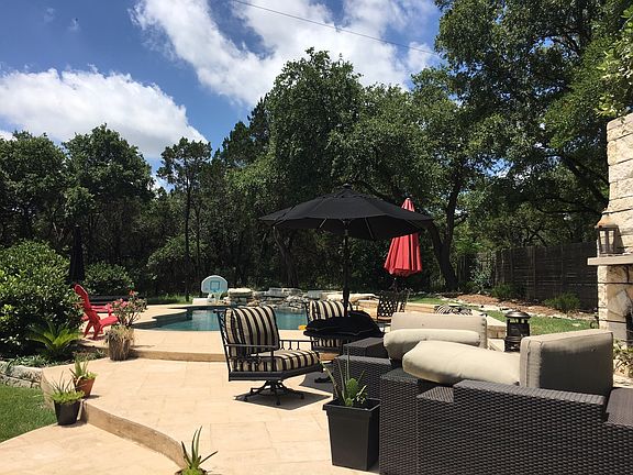Pool and Outdoor Fireplace