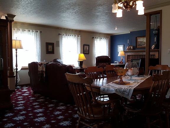 Open living & formal dining.