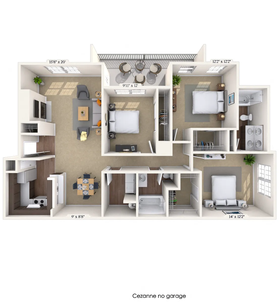 Floor plan Cezanne