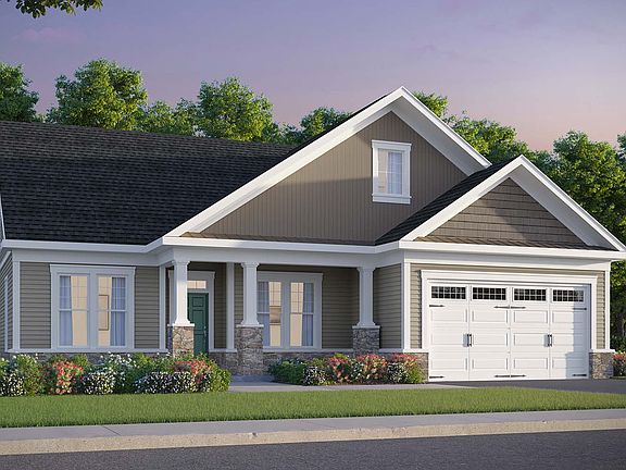Elevation 2 of the Pearson II a home design at Lakeside at Trappe by Brookfield Residential