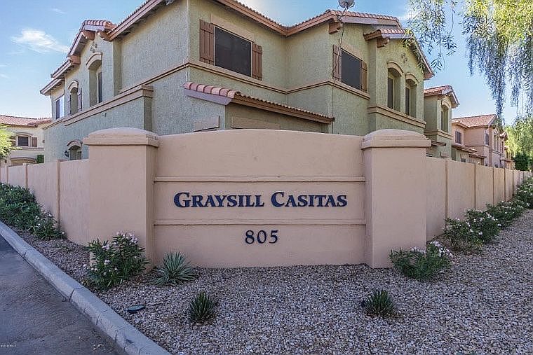 Gated entry to condo
