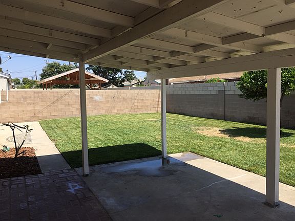 Cool covered backyard