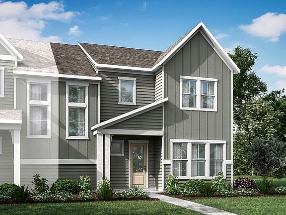 Mayes Hall Plan 5- Paired Villa- Exterior Rendering- Elevation B