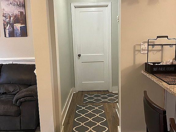 Hallway to bedrooms/attic