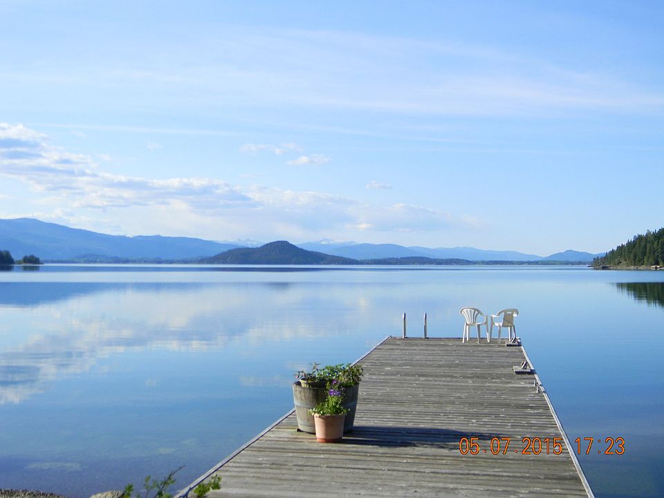 View dock to mountains