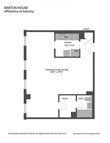 Floor plan Studio
