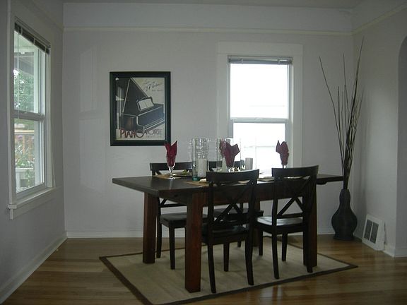 Dining Area with Brand New Bamboo Floors