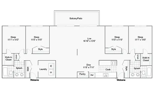 Floor plan Woods