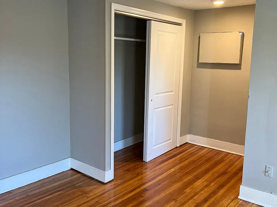 Large bedroom with oversized closets