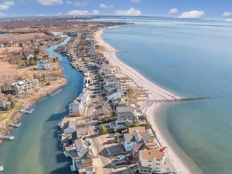 Aerial view (see arrow)