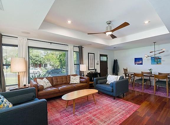 Real hardwood flooring throughout the whole house.