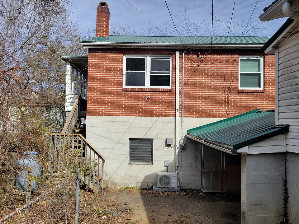 Stairs to garage apartment.